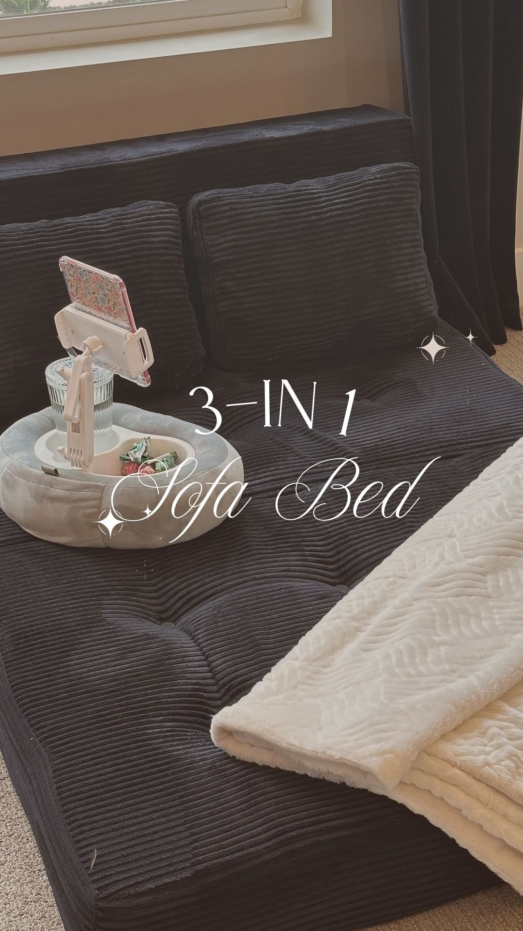 Instagram post by @practical_perfection for MAXYOYO HOME. Caption reads: Say hello to the ultimate space-saving solution....