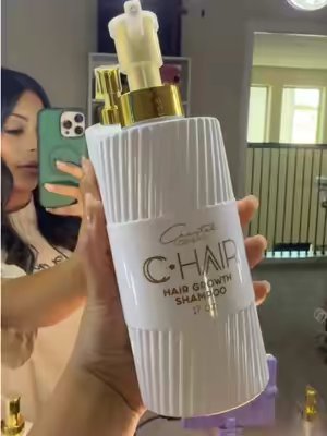TikTok post by @makeupbyjesslynnn for Cristal Cosmetics. Caption reads: THIS CCHAIR😍😍 #cchair #cristalcosmetics....