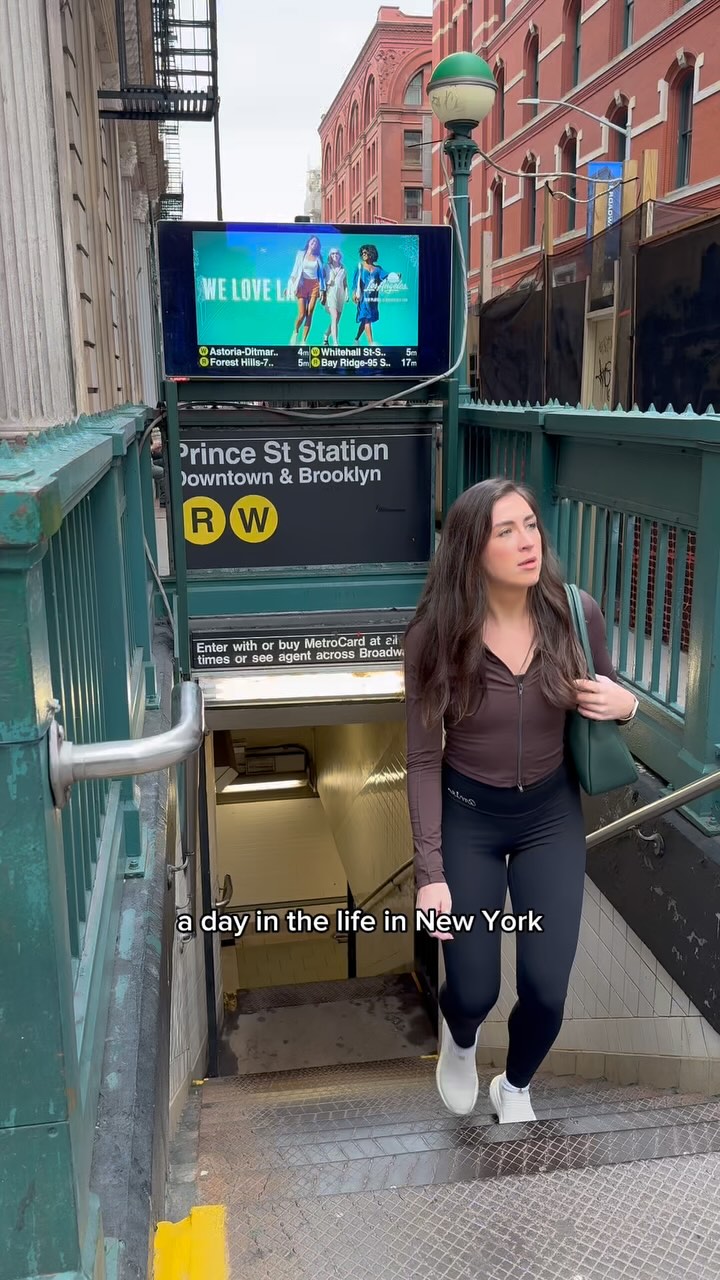 Instagram post by @amie_wiley for OOFOS. Caption reads: Between the gym, the subway, and just city life in....