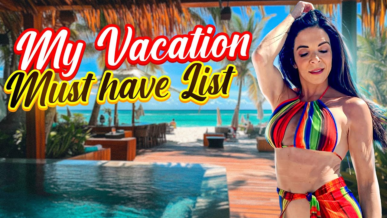 YouTube post by @JanineDelaney for Seed. Caption reads: My Vacation “Must Have” List.