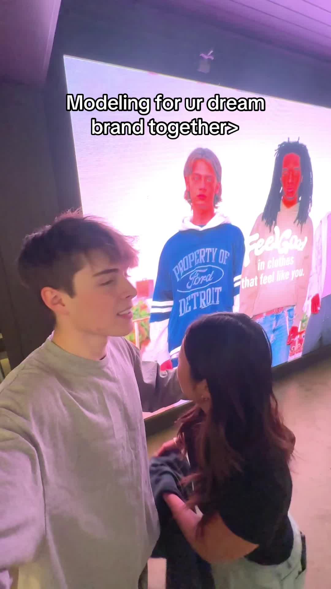 TikTok post by an influencer for Hollister. Caption reads: So happy #hollisterpartner @hollister.