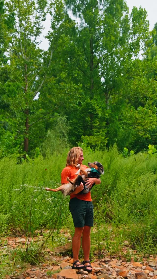Instagram post by @tanner.price_ for ORIJEN Petfoods. Caption reads: Nothing beats adventuring with my puppy

I love....