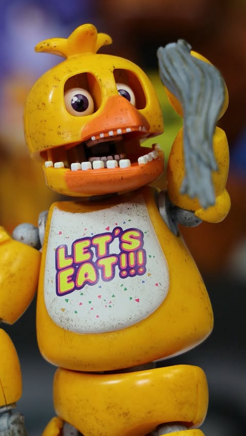 Instagram post by @nostalgicadam for Jazwares. Caption reads: So happy to see Chica get the attention she....