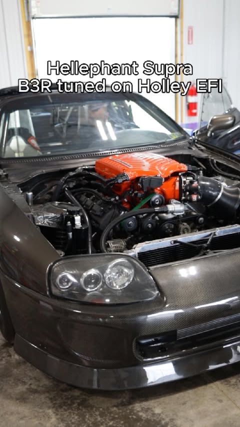 Instagram post by @gfyleec for Holley. Caption reads: @gfyleec Hellephant Supra making noise getting....