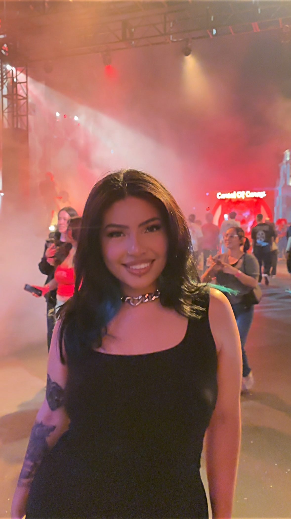 Instagram post by @kreepyyy_ for Halloween Horror Nights. Caption reads: Had THE best time 😍 Thank you @HorrorNights for....