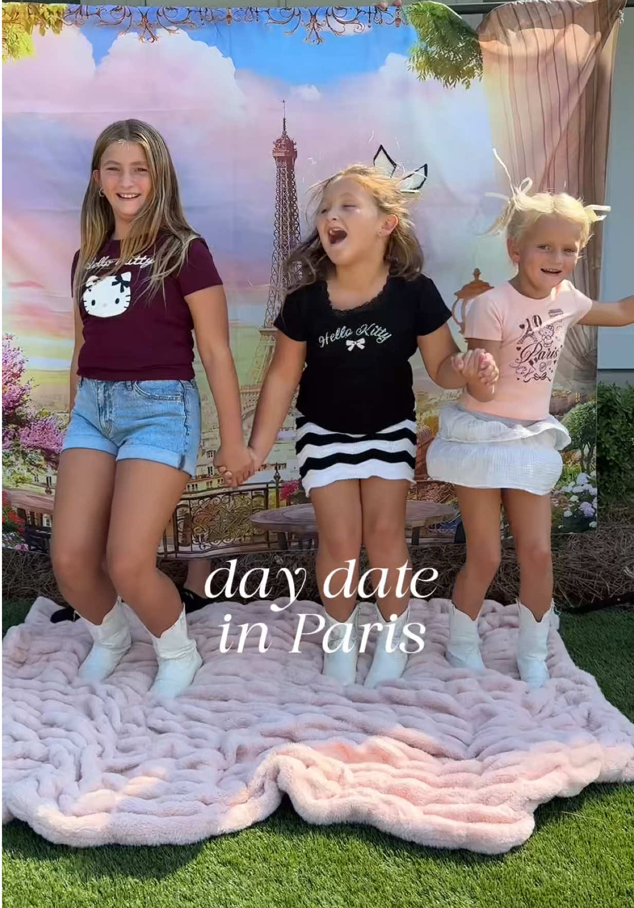 TikTok post by @madisonruffmay for Hello Kitty. Caption reads: [...] plastic croissants. 🥐😂But thanks....