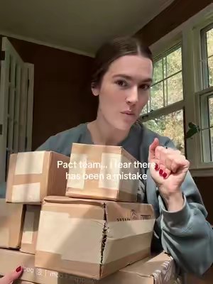 TikTok post by @jadathies for Pact. Caption reads: @Pact i hope this video finds you i tried to DM....