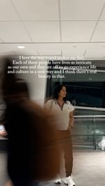 Instagram post by @nidsshukla for Air Transat. Caption reads: [...] a little magical about airports 🛫....