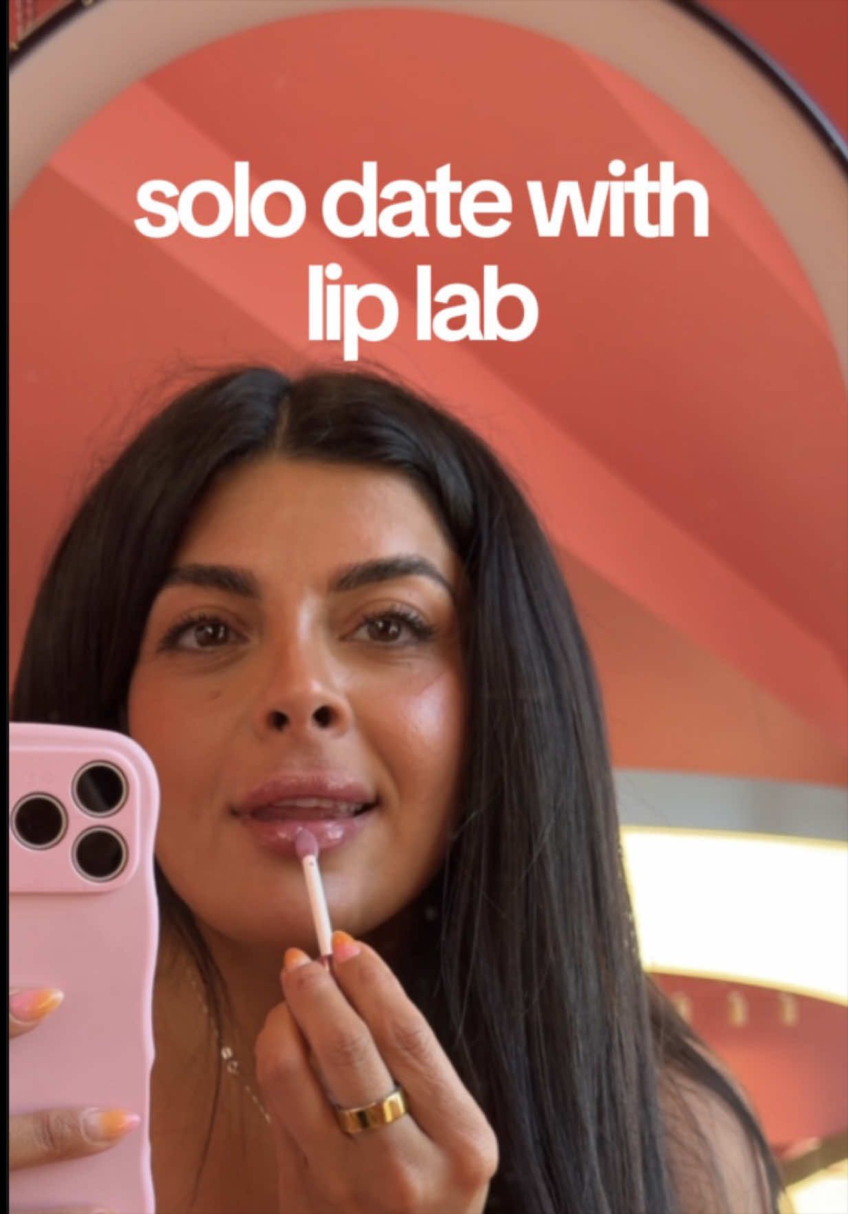 TikTok post by @sonias.22 for Lip Lab. Caption reads: gifted by Lip Lab such a fun experience!....