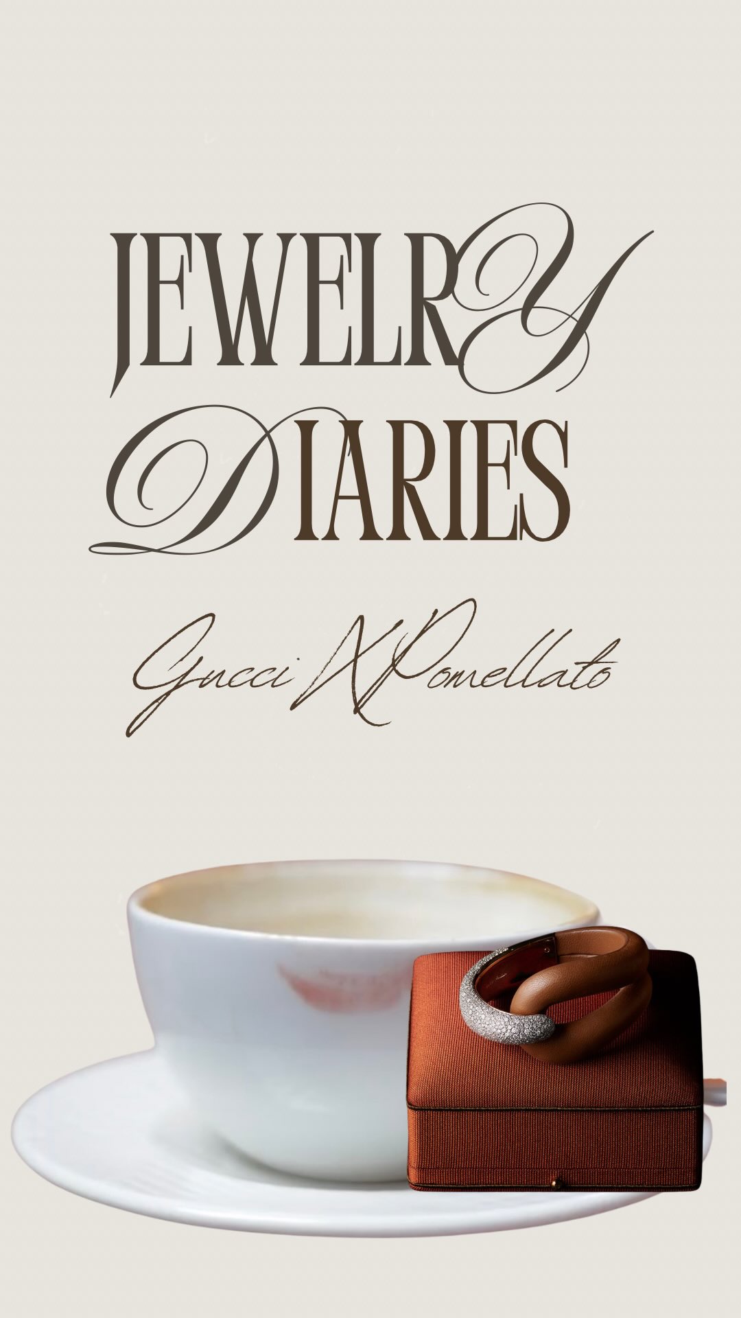 Instagram post by @dorrjewels for Pomellato. Caption reads: Wow @pomellato X @gucci ! 
Best collaboration of....