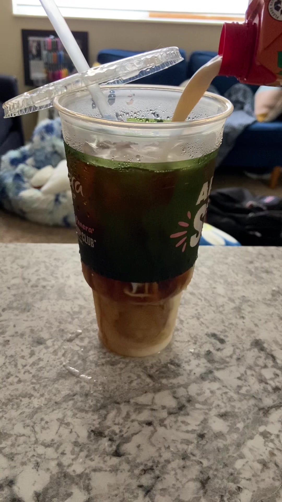 TikTok post by @loudly_learning for Mike's Hot Honey. Caption reads: Breakfast from @Panera Bread featuring a protein....