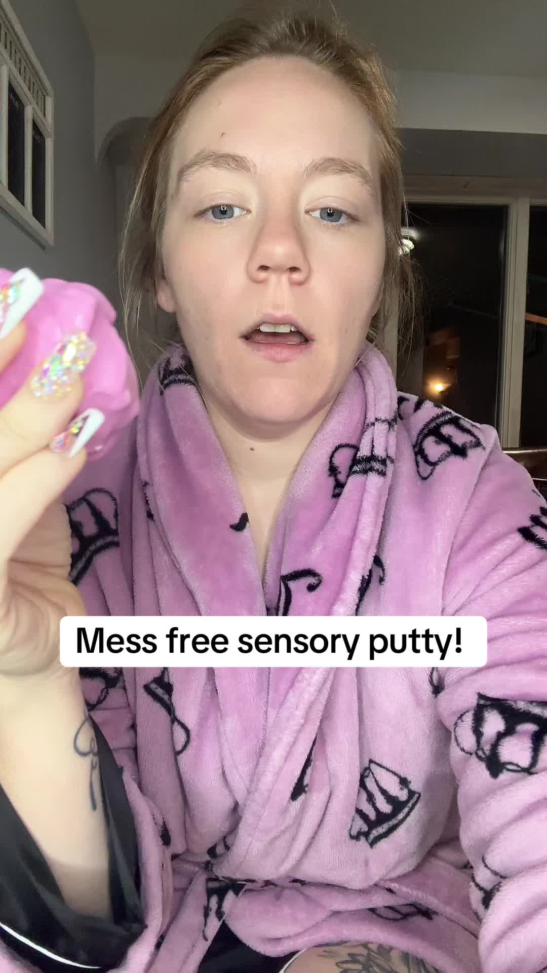 TikTok post by @rasmag18 for Special Supplies. Caption reads: [...] #sensory #momhacks #putty @Special Supplies.
