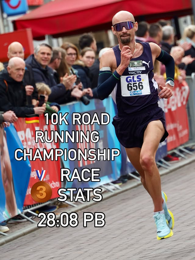 Instagram post by @hendrik_pfeiffer for COROS. Caption reads: [...] recap and stats *ad powered by my....