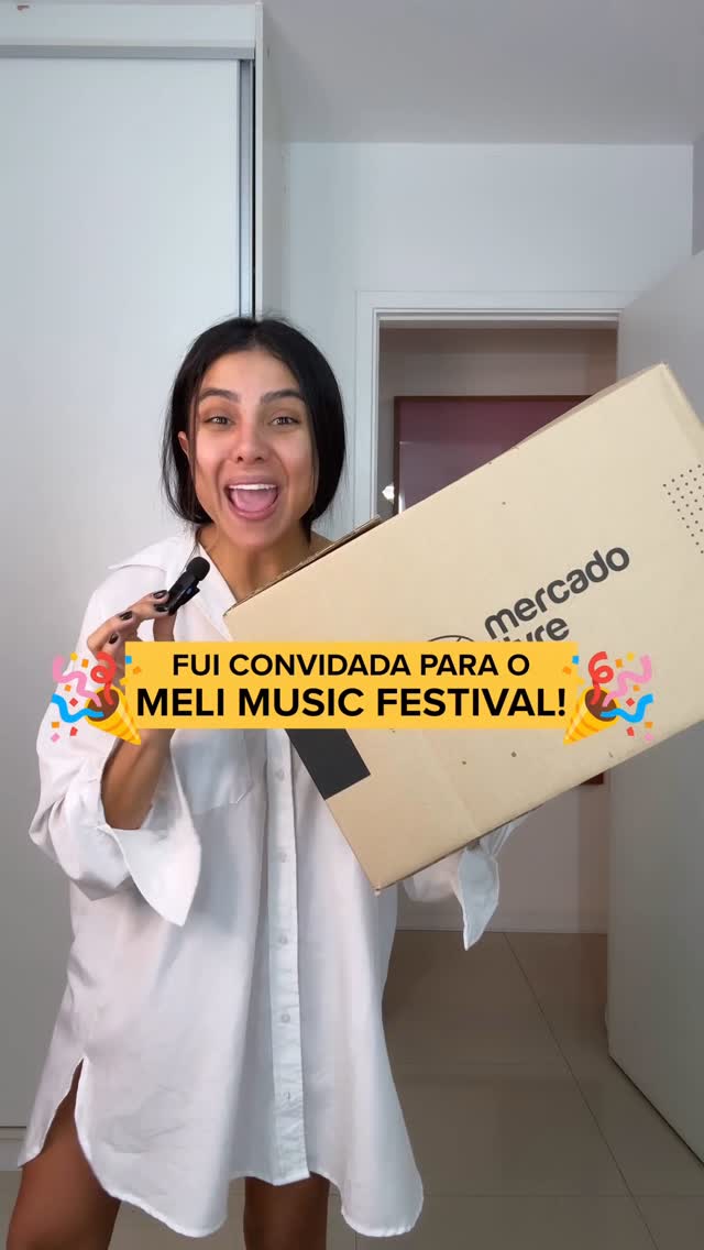 Instagram post by @daniellediz for Mercado Livre. Caption reads: E se eu me arrumar pro MELI MUSIC FESTIVAL? 👀🎶....