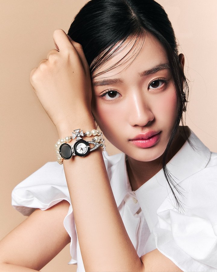 Instagram post by @tontawan for Vivienne Westwood. Caption reads: The Strand Pearl Watch available now. The....