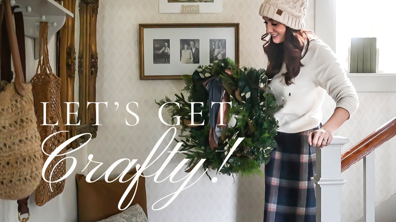 YouTube post by @SheHoldsDearly for Flodesk. Caption reads: Create a Custom Christmas Wreath Like a....