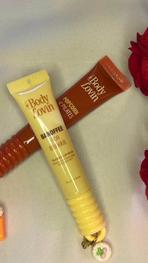 Instagram post by @girija_nabi for Plum Goodness. Caption reads: [...] now 🙌 . . . #ad #plum #lipbalms....