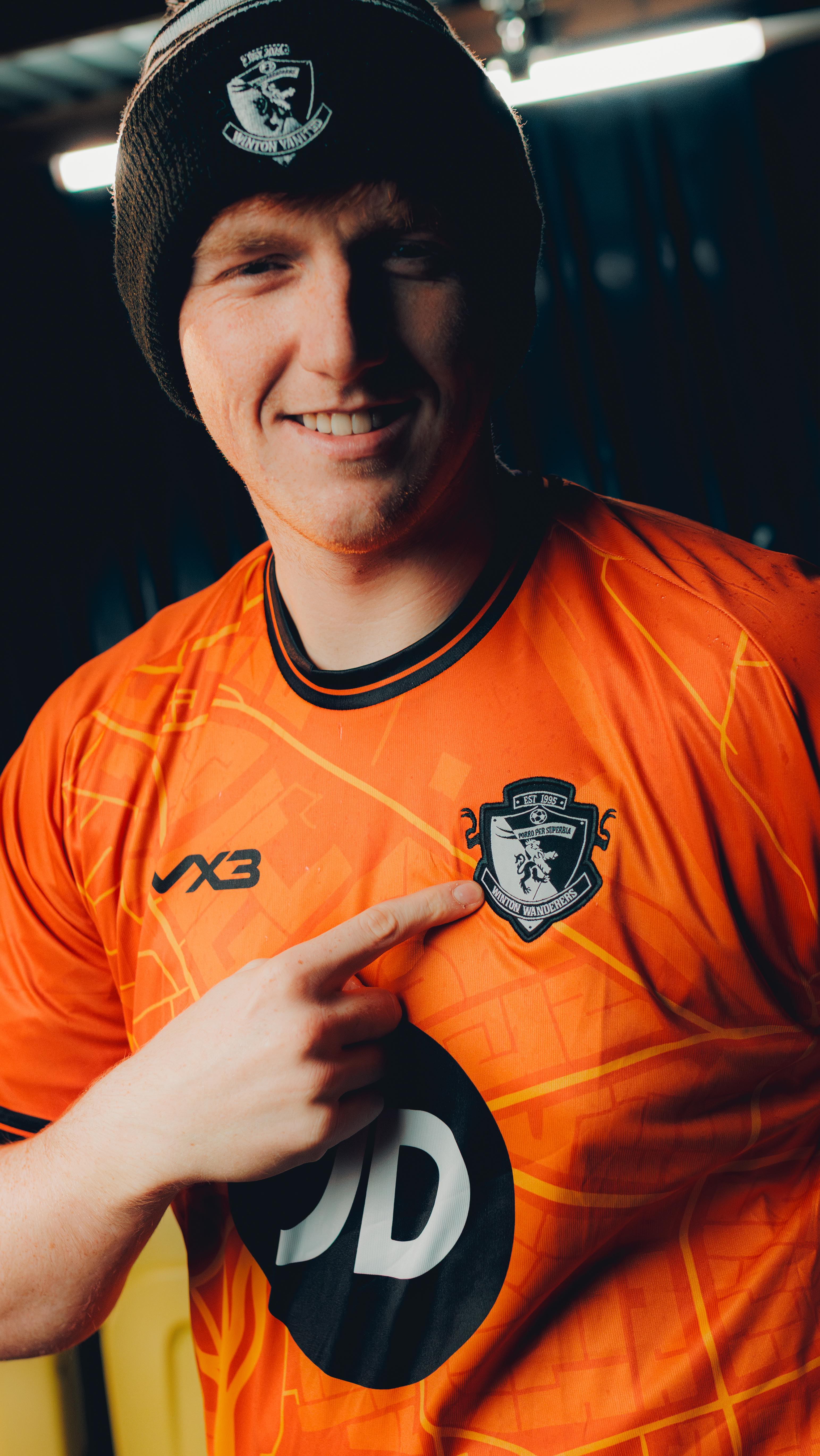 Instagram post by @wintonyanitedofficial for JD Sports. Caption reads: Manchester is Orange.
- - -
Introducing the....