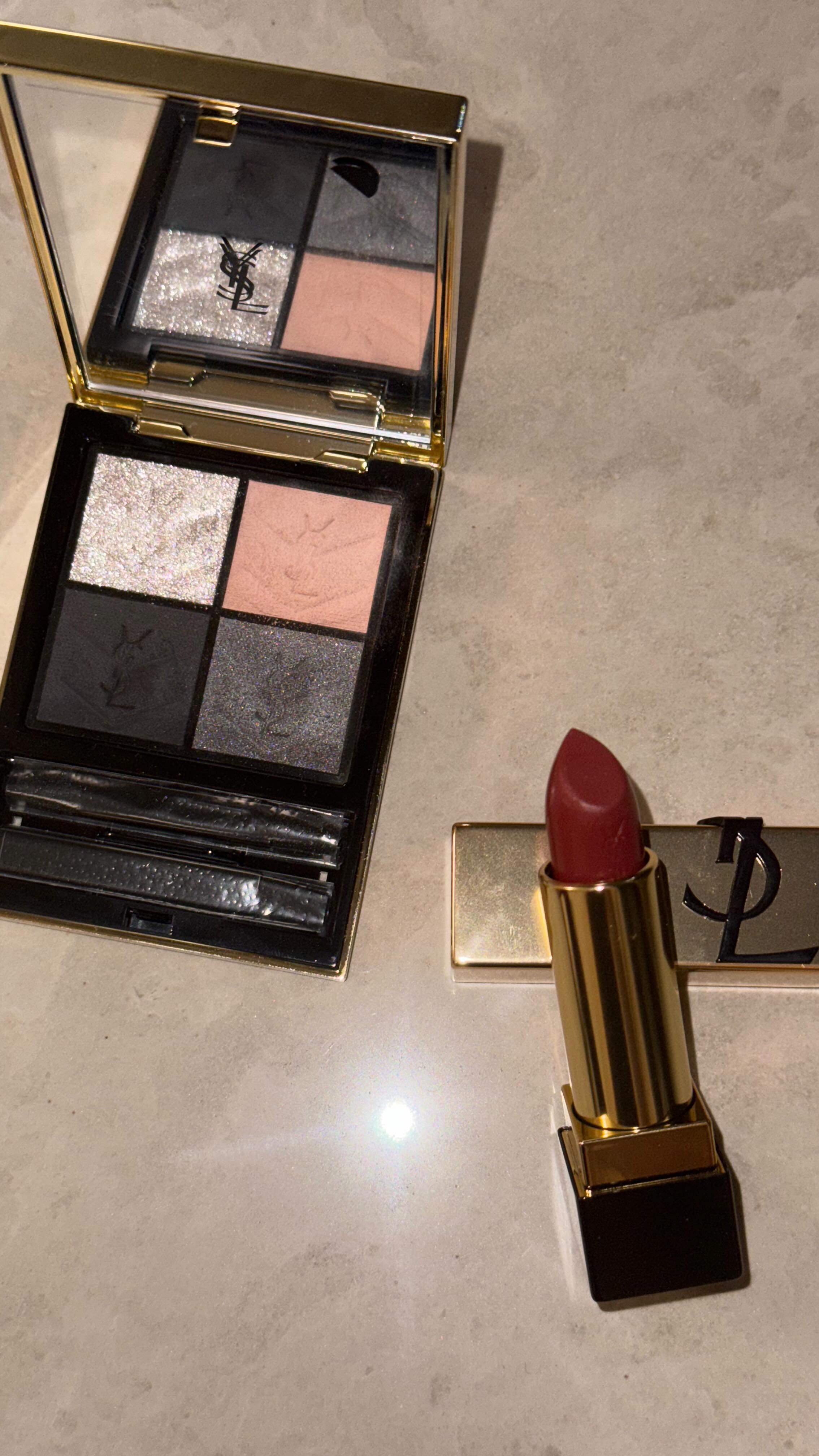 Instagram post by @yukirin_u for YSL Beauty. Caption reads: Autumn Makeup🪞🥀

@yslbeauty 
◼︎ROUGE PUR COUTURE....