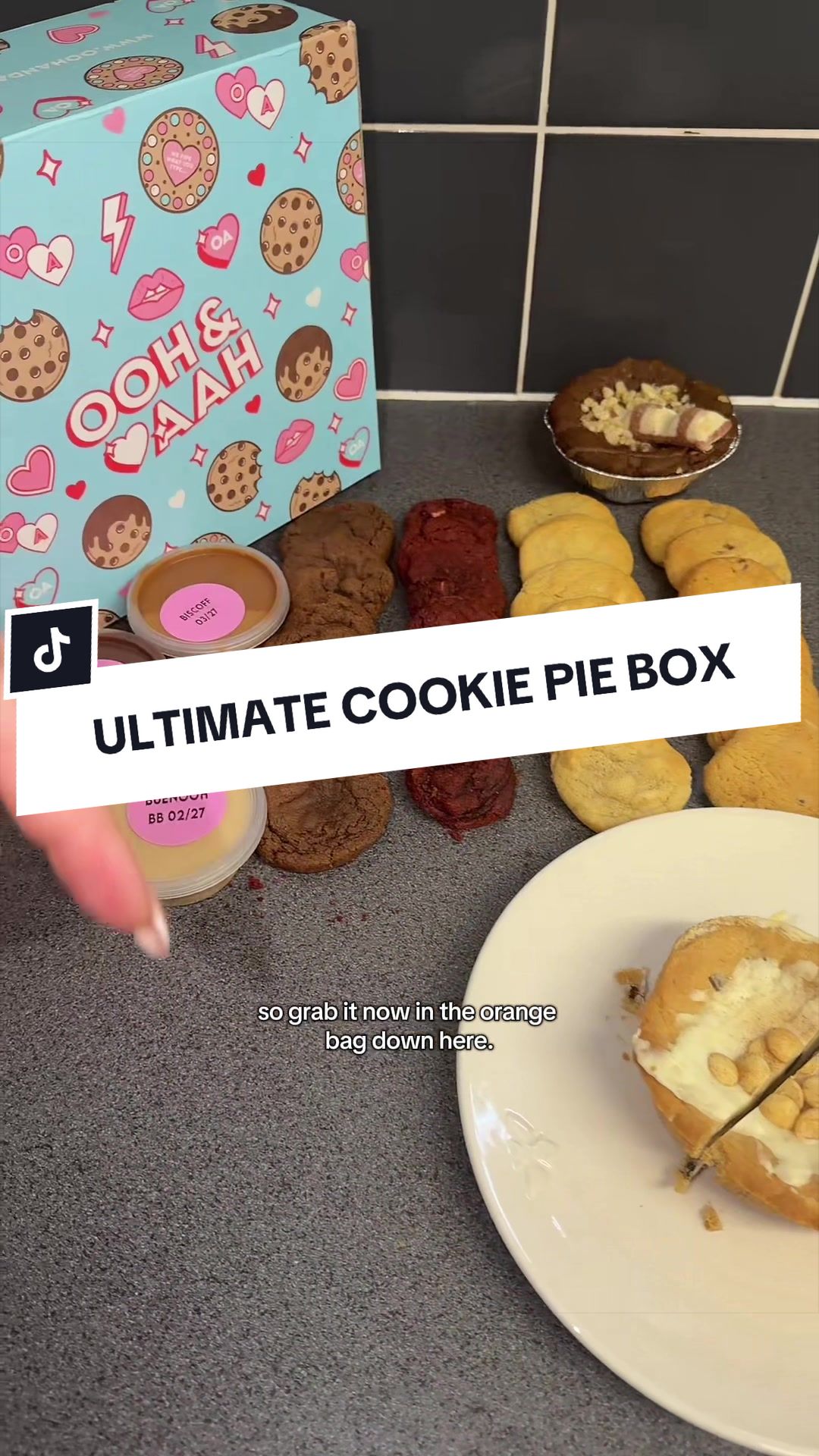 TikTok post by @alishareviews4u for Ooh & Aah. Caption reads: [...] 24 dunking cookies AND dipping pots?! Ooh &....
