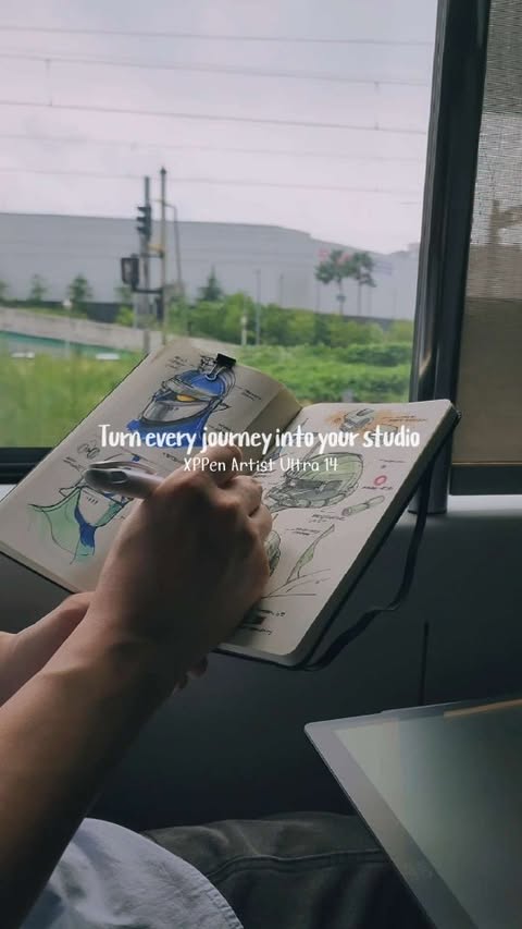 Instagram post by @sketchfactory for XPPen. Caption reads: [...] and bringing them to life on the XPPen....