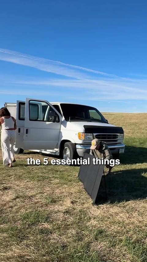 Instagram post by @taylorhereid for BLUETTI. Caption reads: [...] you need to live in your vehicle! 

The....