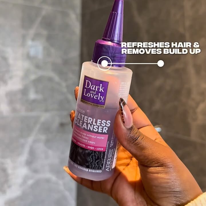 Instagram post by @sweeettrevenge for Dark and Lovely. Caption reads: This isn’t just a hair care routine—it’s a whole....