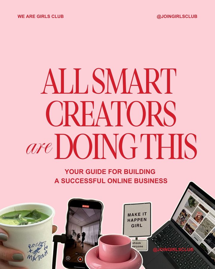 Instagram post by @joingirlsclub for Flodesk. Caption reads: [...] We’ve partnered up with our friends at....