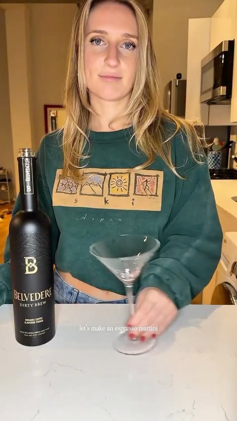 Instagram post by @margarbs_art for Belvedere Vodka. Caption reads: FINALLY got to painting an Espresso Martini pouch,....