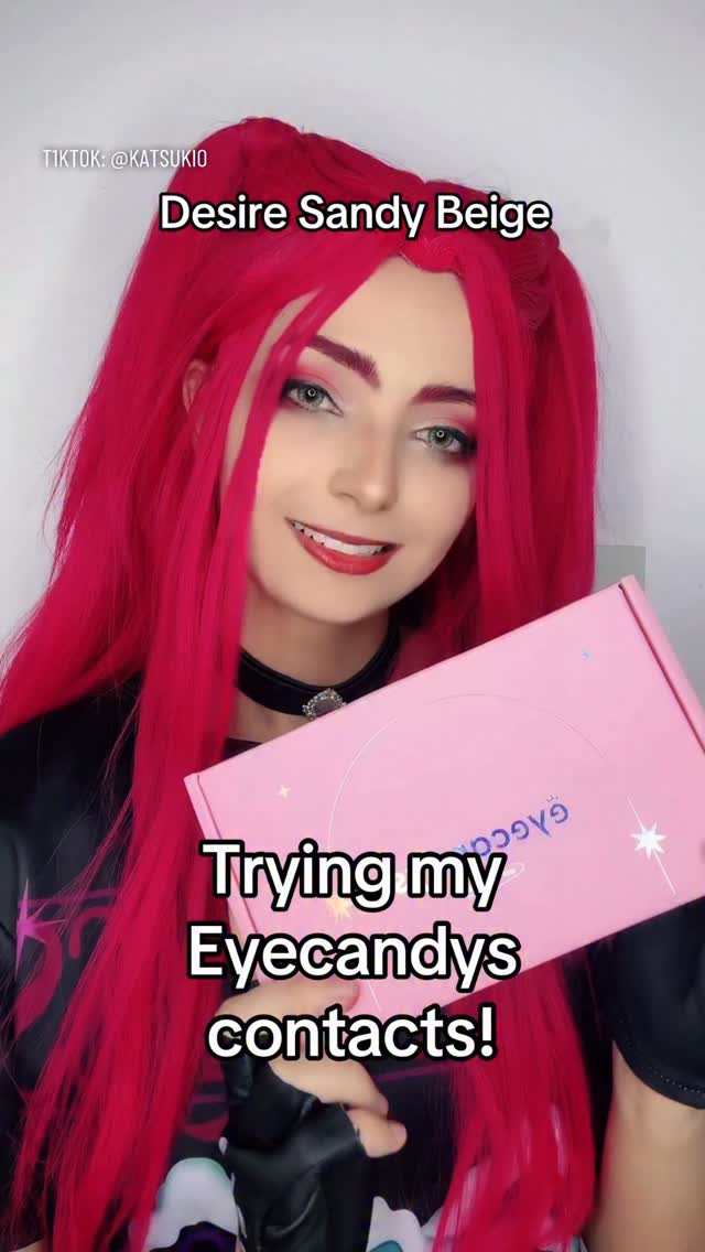 Instagram post by @katsukioz for Eyecandys. Caption reads: Trying my @eyecandyscom contacts ✨✨

Code....