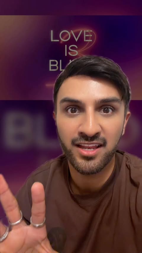 Instagram post by @shabazsays for Netflix UK & Ireland. Caption reads: Did you see it? Series 3 of Love Is Blind UK is....