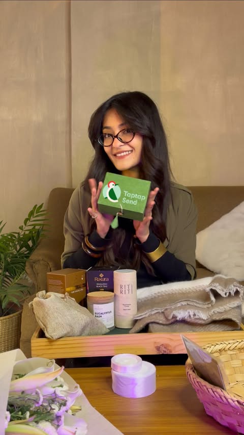 Instagram post by @shanayanangs for Taptap Send. Caption reads: [...] easier- anytime, anywhere with....