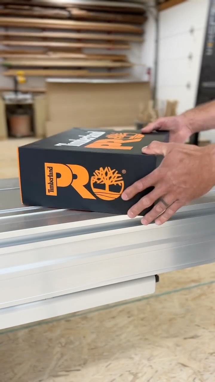 Instagram post by @northeastwoodworks for Timberland PRO. Caption reads: @northeastwoodworks going to work in the Tempe....