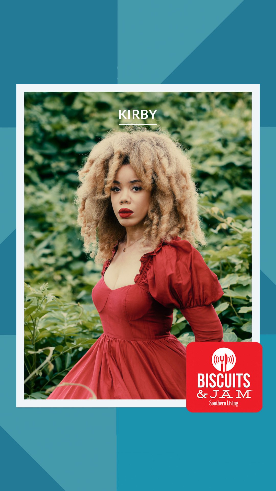 Instagram post by @sidmemphis for Southern Living. Caption reads: KIRBY is a musician whose soulful sound carries....