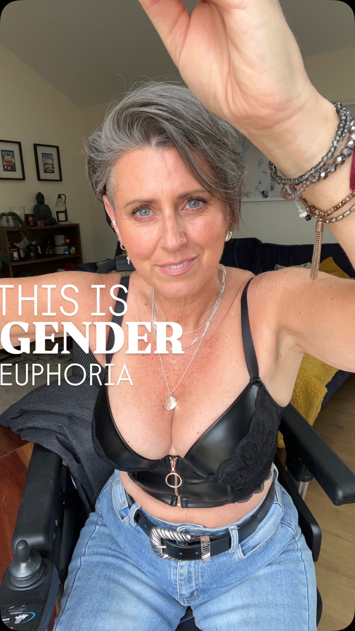 Instagram post by @the_sandie_roberts for Pour Moi. Caption reads: [...] reel was the last video of the @pourmoi....