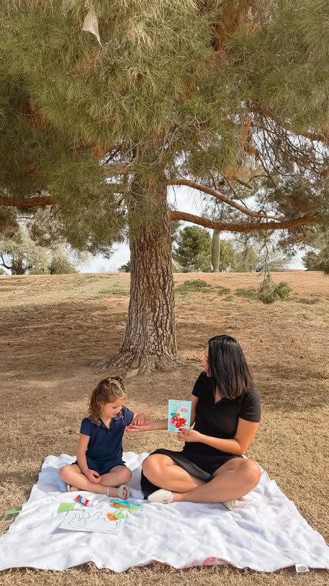 Instagram post by @lifewiththe_fellers for Amara Organic Foods. Caption reads: Long school days call for slow park afternoons! A....