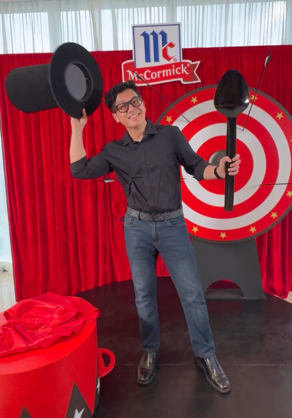 TikTok post by @chuckiedreyfus for McCormick. Caption reads: Flavor overload! 🎪🔥 Had a blast at the....