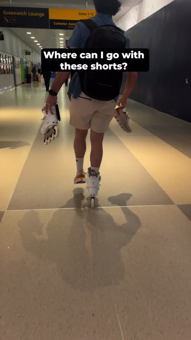 Instagram post by @the_stuttering_skater for Chubbies. Caption reads: Home or away, foreign or domestic — ready to roll....