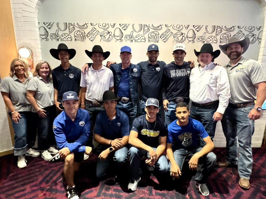 Instagram post by @nashvillestampede for Dan Post Boot Company. Caption reads: When your boot partners become your second family.....