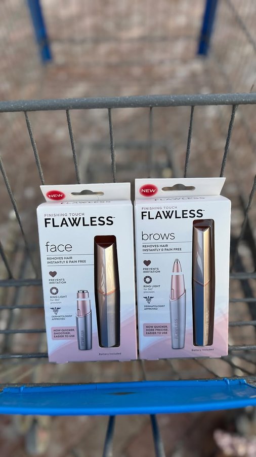 Instagram post by @walmartgems for Finishing Touch Flawless. Caption reads: Flawless brows, flawless skin, flawless YOU!....