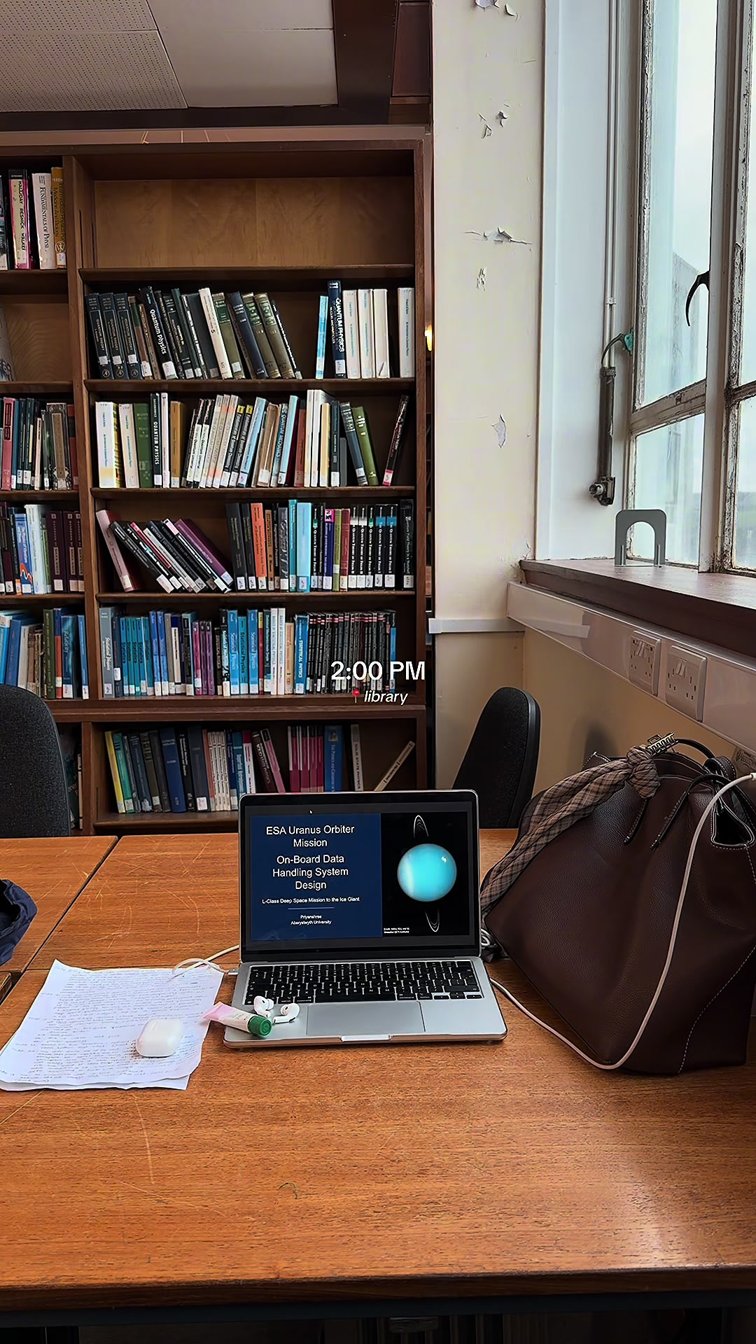 TikTok post by @shreesvlog_ for En Route Jewelry. Caption reads: voiceover uni vlog 🪐🎧📚🍵🛰️ #dayinmylife....