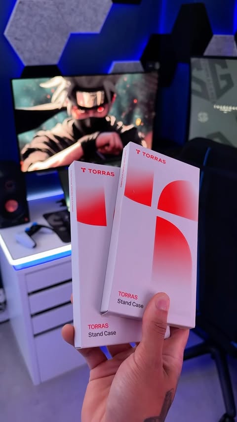 Instagram post by @stommagames for TORRAS. Caption reads: What’s better than 1 TORRAS Q3 Air phone case… 2....