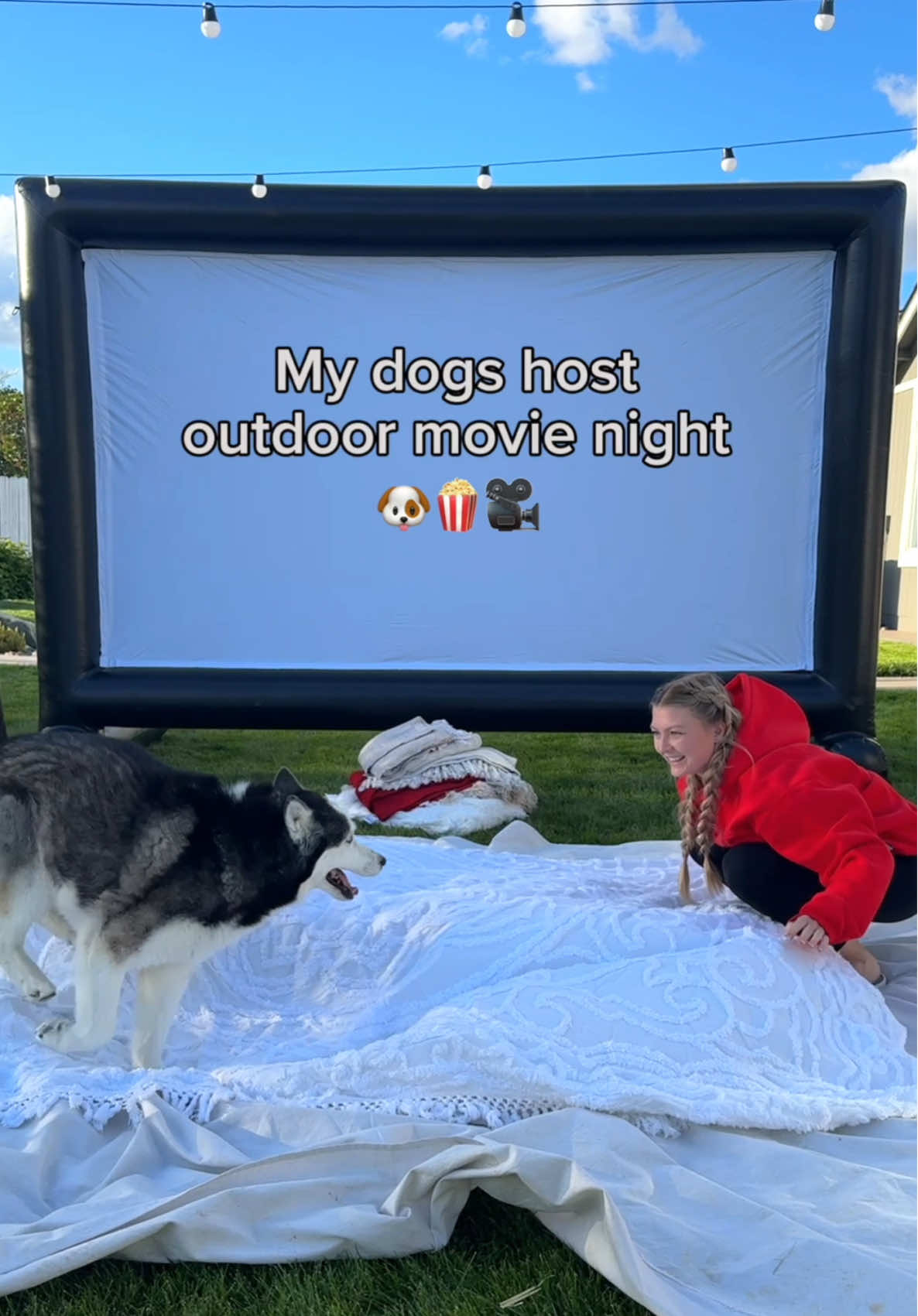 TikTok post by @thehuskyfam for Kradle. Caption reads: [...] like this are just simply the best 🍿....