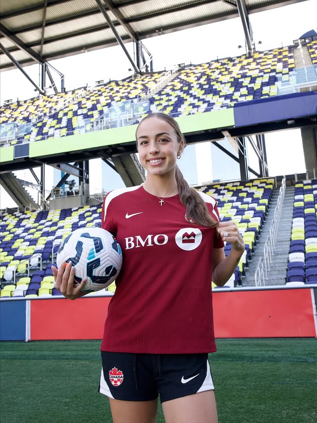 Instagram post by @juliagrosso7 for BMO. Caption reads: So excited to share that @bmocanada has joined the....
