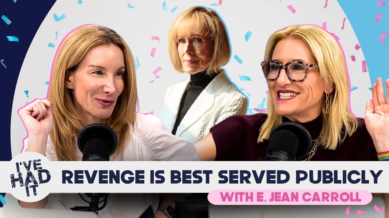 YouTube post by @ivehaditpodcast for BetterHelp. Caption reads: Revenge is Best Served Publicly with E. Jean....