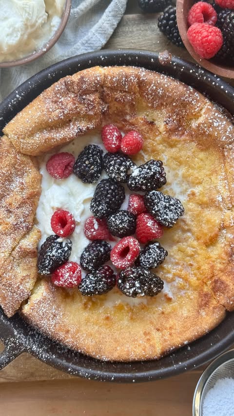 Instagram post by @forgetthetakeout for The Feedfeed. Caption reads: (ad) Comment ‘RECIPE’ to have this Mixed Berry....