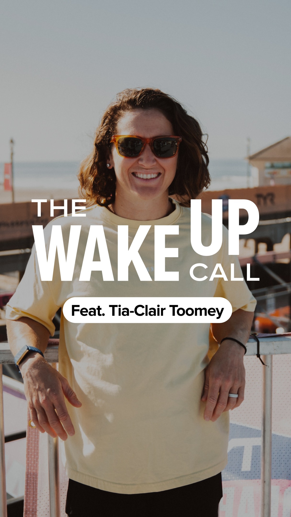 Instagram post by @tiaclair1 for WHOOP. Caption reads: @tiaclair1 learned that greatness is more than....