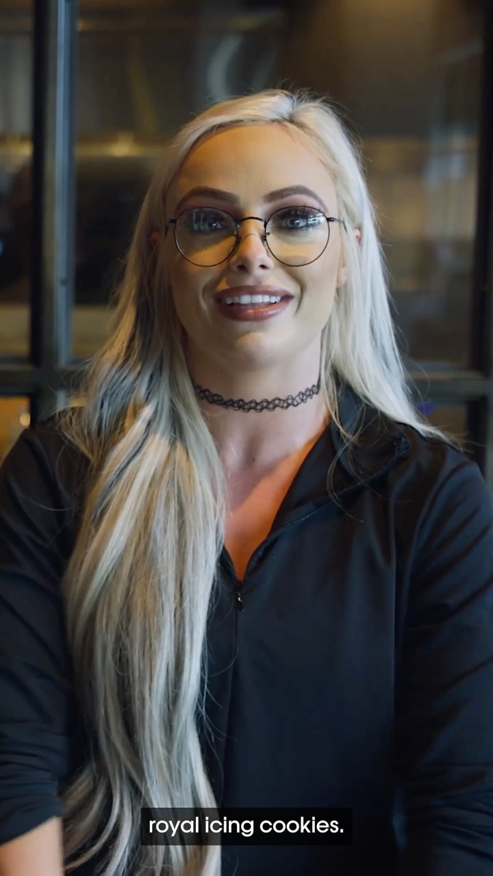 Instagram post by @blacksheepcookieco for CricketWireless. Caption reads: WWE Superstar @YaOnlyLivvOnce joins....