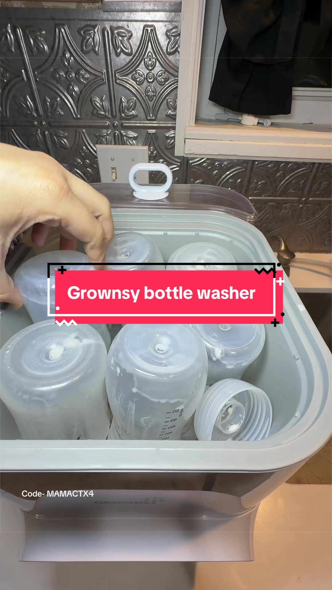 TikTok post by @mamacourtx4 for GROWNSY. Caption reads: [...] spring sale especially the grownsy bottle....