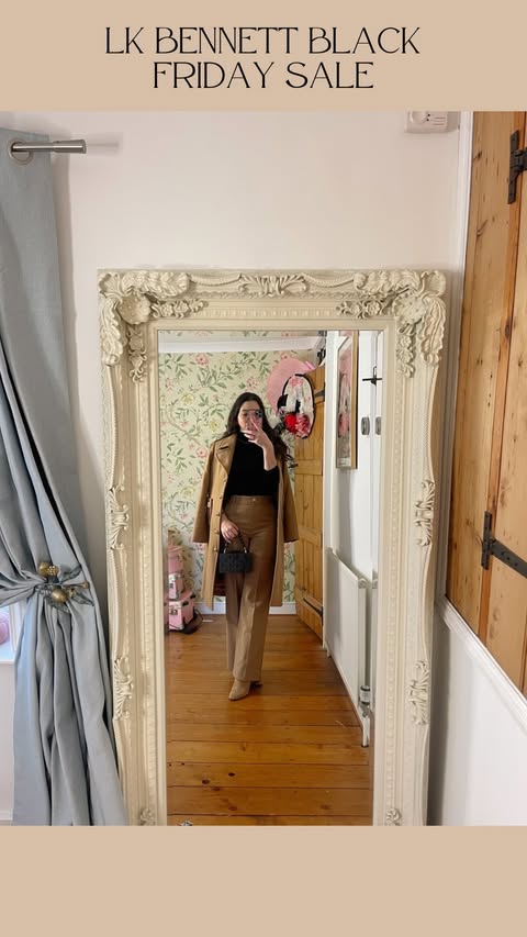 Instagram post by @hellomissjordan for LK Bennett. Caption reads: [...] with me as I style up these gorgeous....